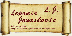 Lepomir Janašković vizit kartica